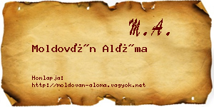 Moldován Alóma névjegykártya